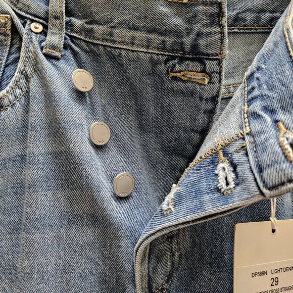 Just Black Denim, Cross-Over, Button Fly, Denim, Size 29, NWT - Picture 2 of 4
